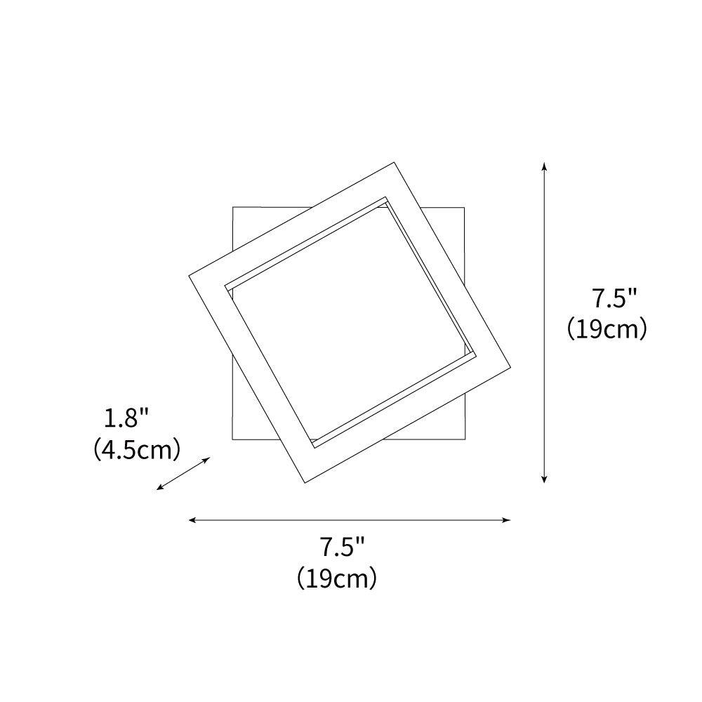square-wall-light
