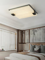 Square Alabaster Ceiling Lamp