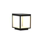 Solar Square Frame Post Light – Modern Waterproof LED Garden Lamp