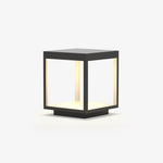 Solar Square Frame Post Light – Modern Waterproof LED Garden Lamp
