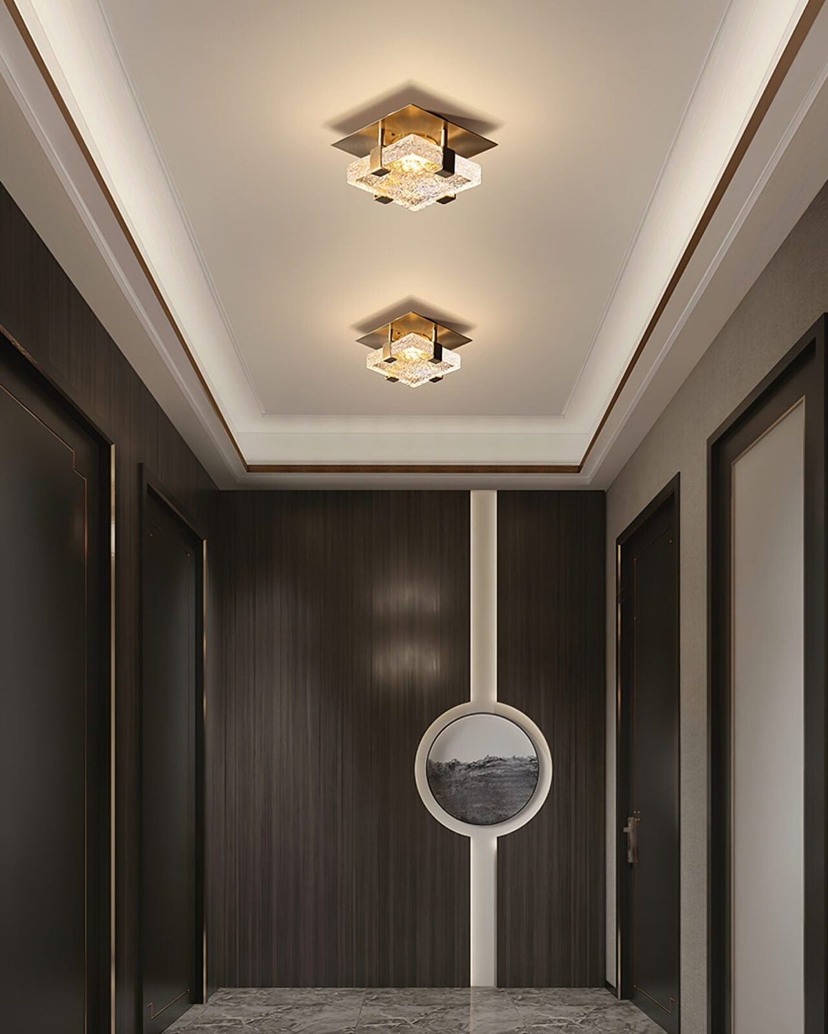 Square Ice Cube Ceiling Lamp