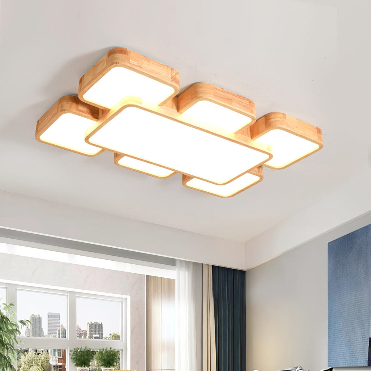 Square Splicing Ceiling Lamp