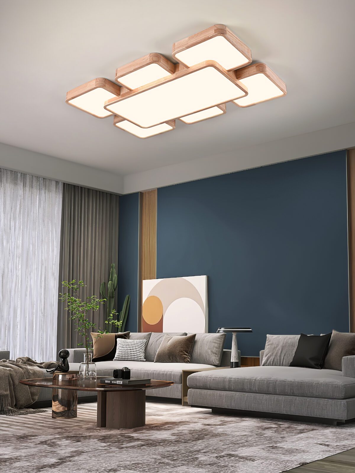 Square Splicing Ceiling Lamp