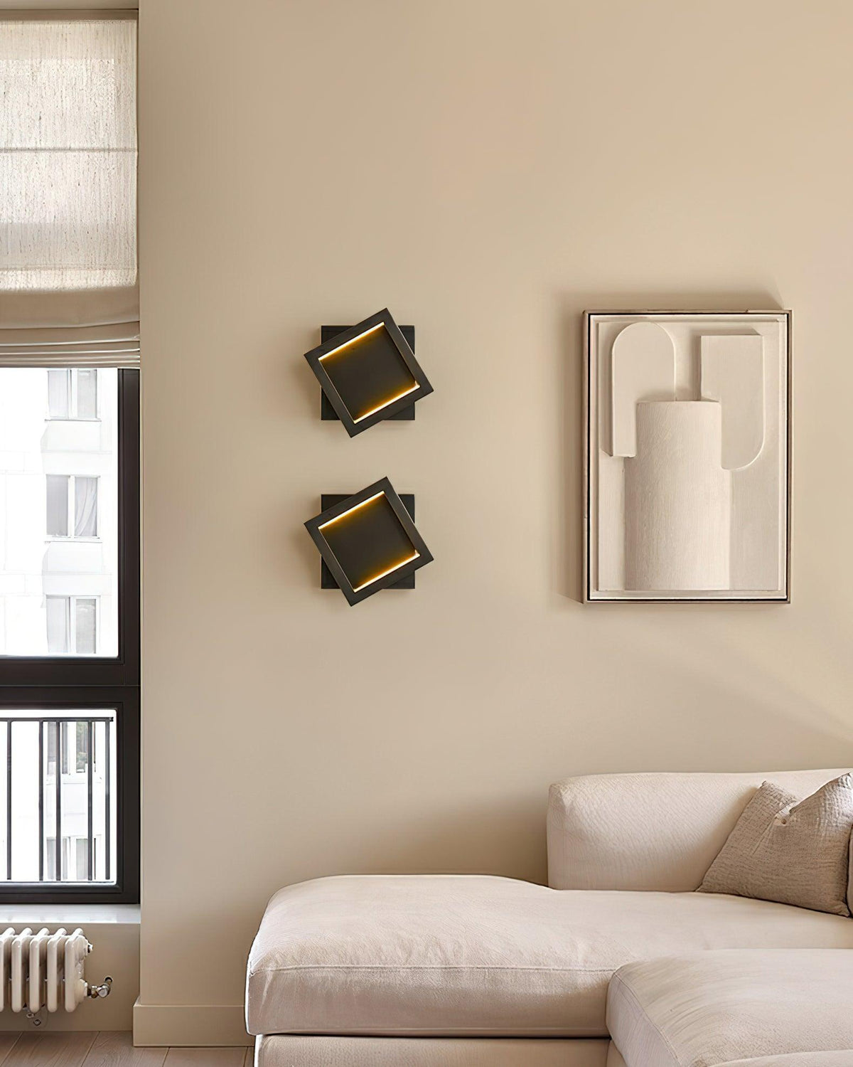 square-wall-light
