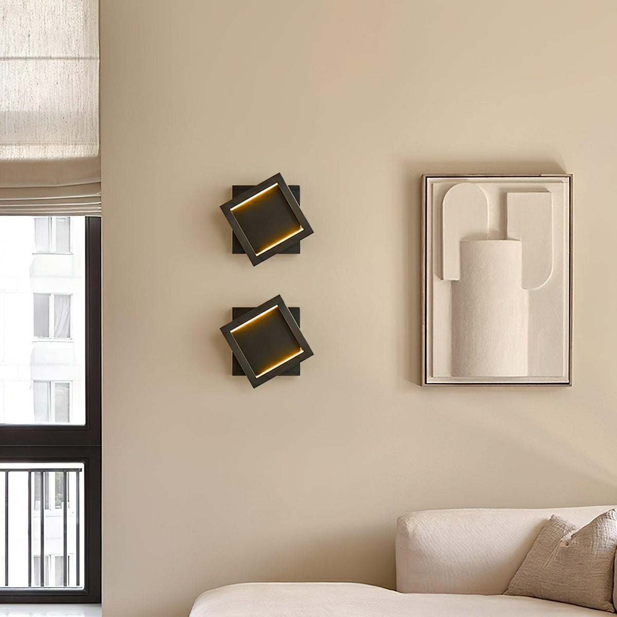 square-wall-light