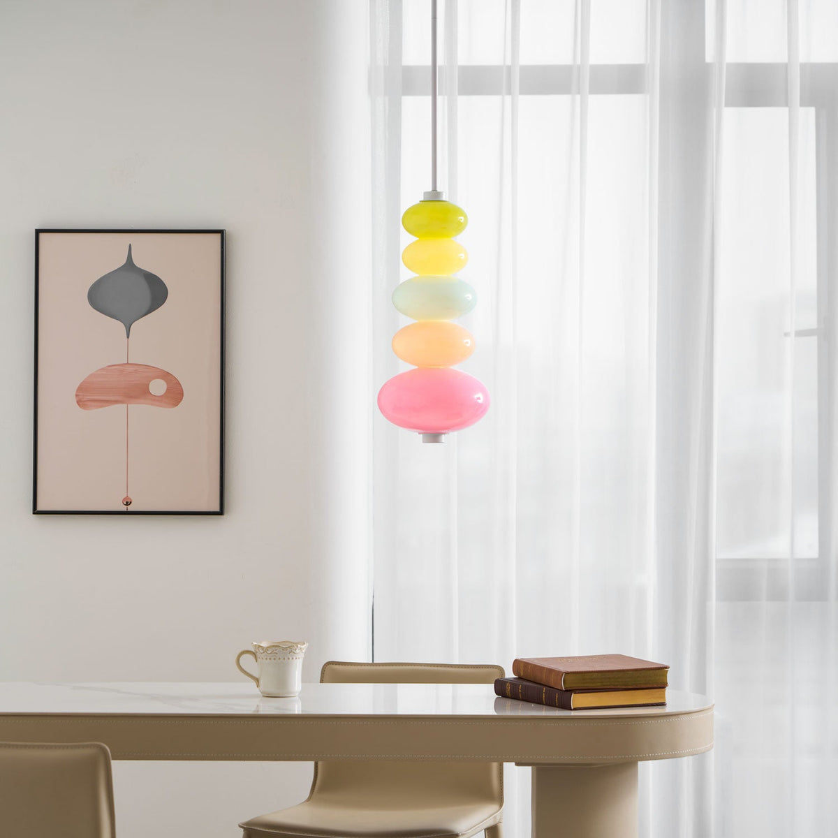 Stack Candy Pendant Light – Modern Glass Sphere Chandelier for Dining & Living Areas