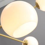 Staggered Glass 6 Light Chandelier