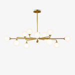 Staggered Glass Globes Chandelier