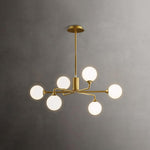 Staggered Glass Globes Chandelier