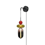 Candied Glass Wall Sconce – Hand-Blown Artisan LED Plug-In Light