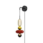 Candied Glass Wall Sconce – Hand-Blown Artisan LED Plug-In Light