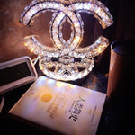 Stainless steel Crystal Table Lamp