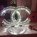 Stainless steel Crystal Table Lamp
