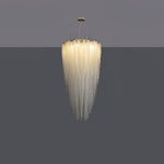Stalizi Crystal Chandelier – Modern Cascading Waterfall Light for Dining Room and Living Room