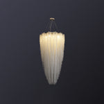 Stalizi Crystal Chandelier – Modern Cascading Waterfall Light for Dining Room and Living Room