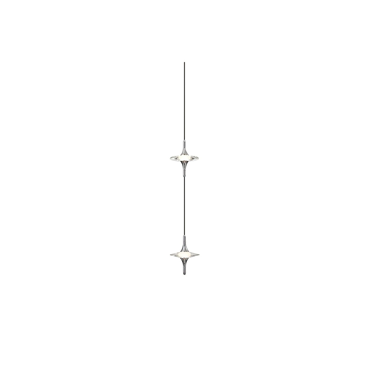 Starfall Staircase Chandelier – Modern Crystal Pendant Light for Contemporary Interiors