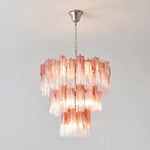 Rose Glass Tube Chandelier – Modern Designer Pendant Light