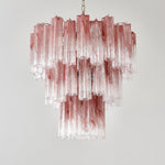 Rose Glass Tube Chandelier – Modern Designer Pendant Light