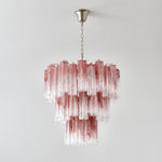 Rose Glass Tube Chandelier – Modern Designer Pendant Light