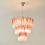 Rose Glass Tube Chandelier – Modern Designer Pendant Light