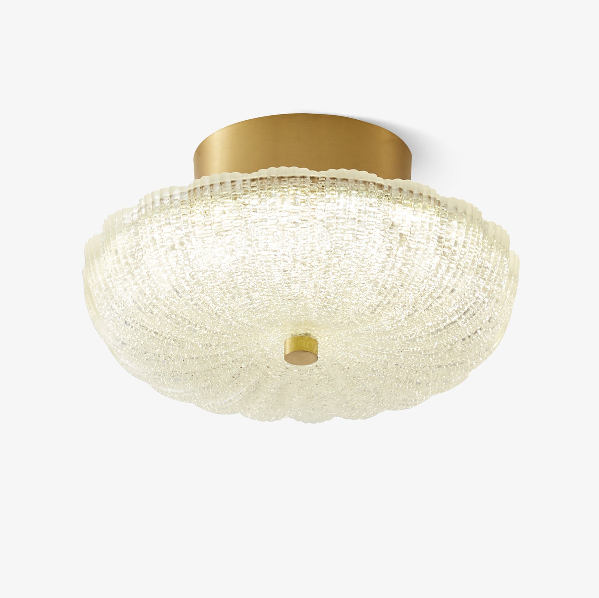 Starlit Brass LED Flush Mount Ceiling Light for Modern Interiors