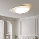 Stellar Orbit Ceiling Light — Modern Walnut LED Flush Mount