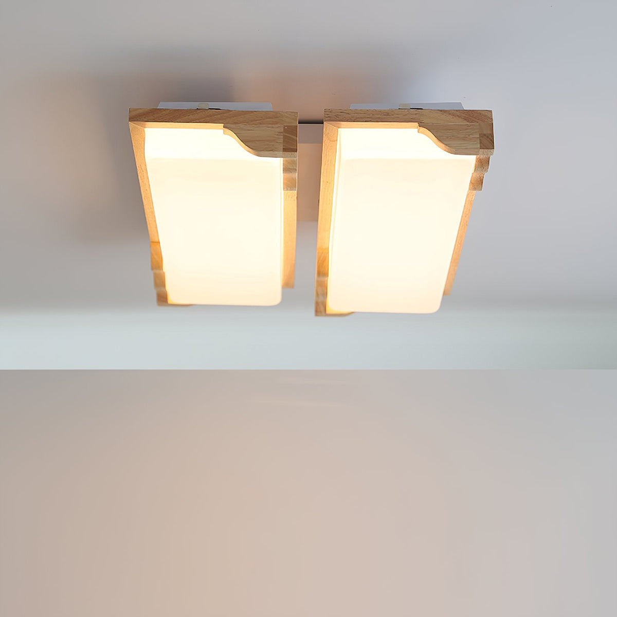 Stepped Log Ceiling Lamp