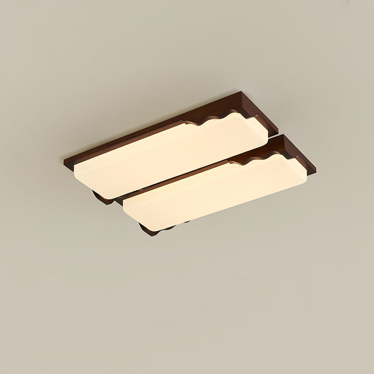 Stepped Log Ceiling Lamp