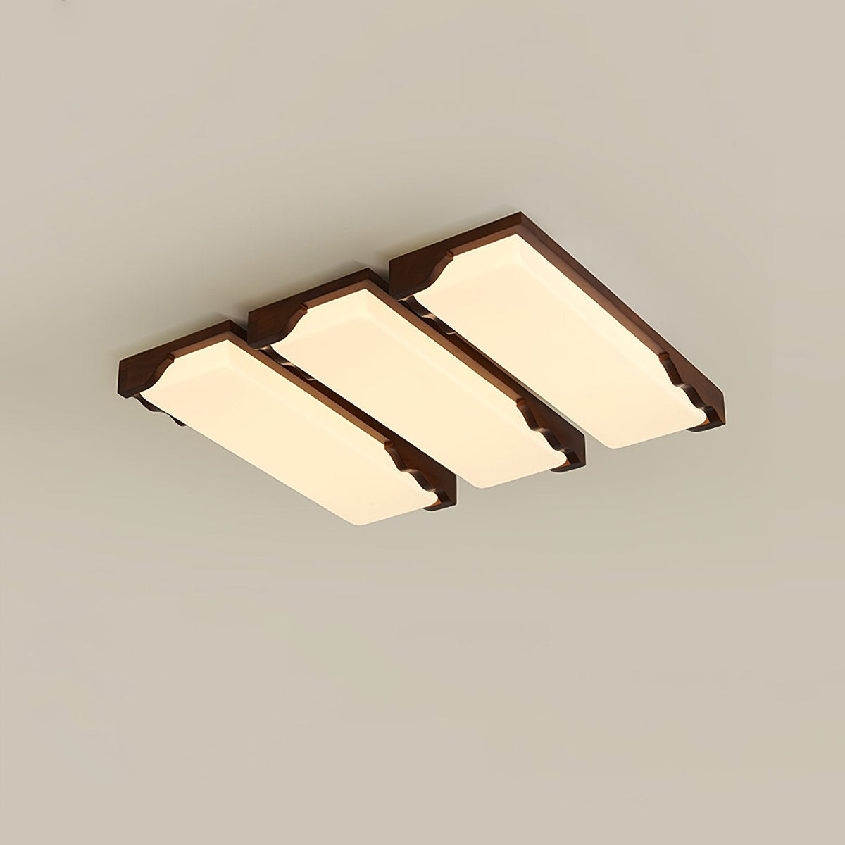 Stepped Log Ceiling Lamp