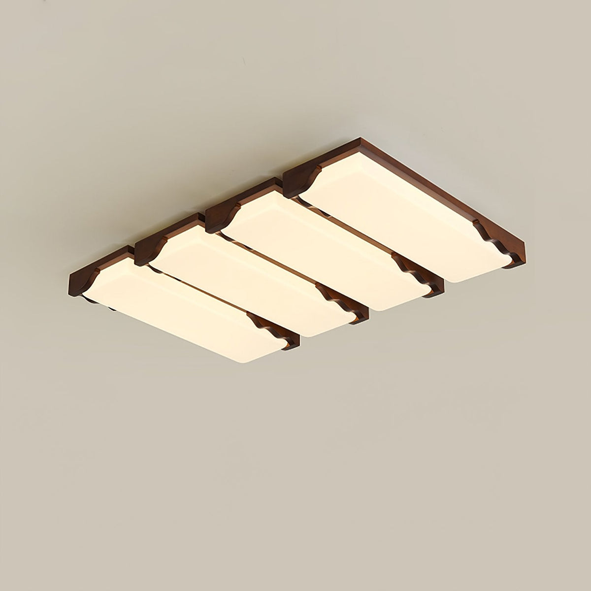 Stepped Log Ceiling Lamp