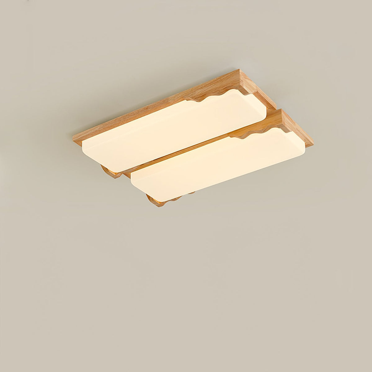Stepped Log Ceiling Lamp