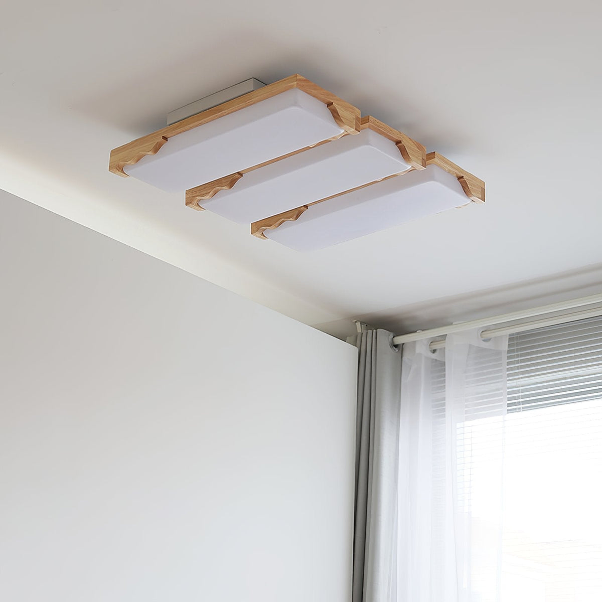 Stepped Log Ceiling Lamp