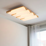 Stepped Log Ceiling Lamp