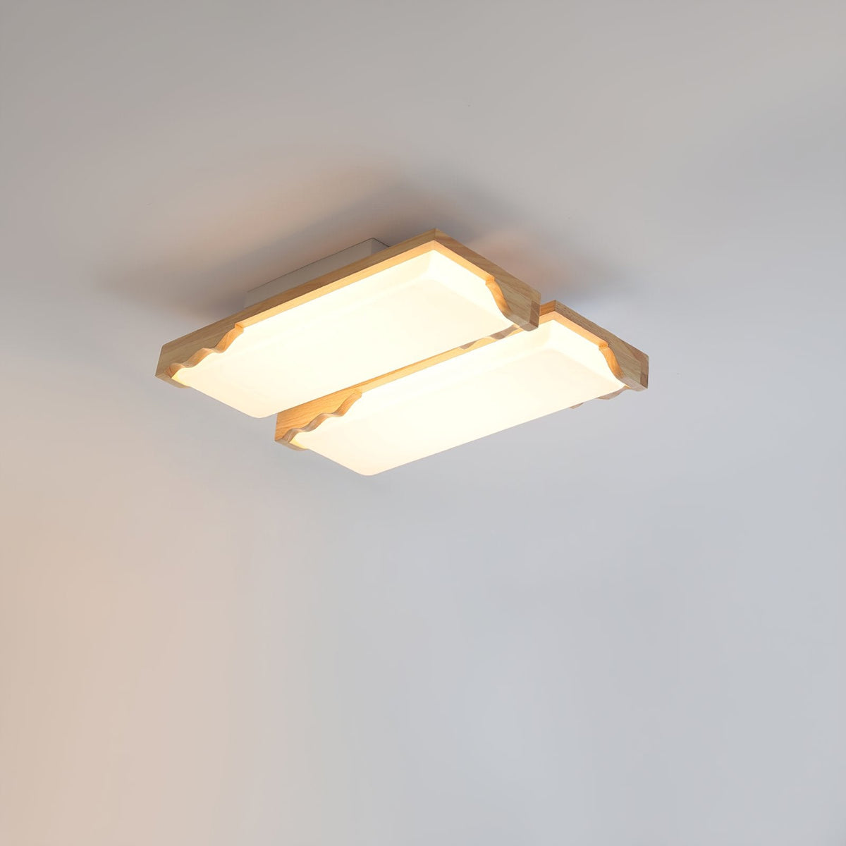 Stepped Log Ceiling Lamp