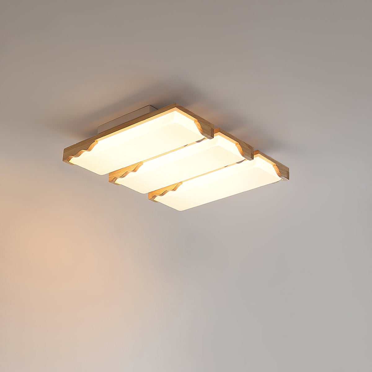 Stepped Log Ceiling Lamp