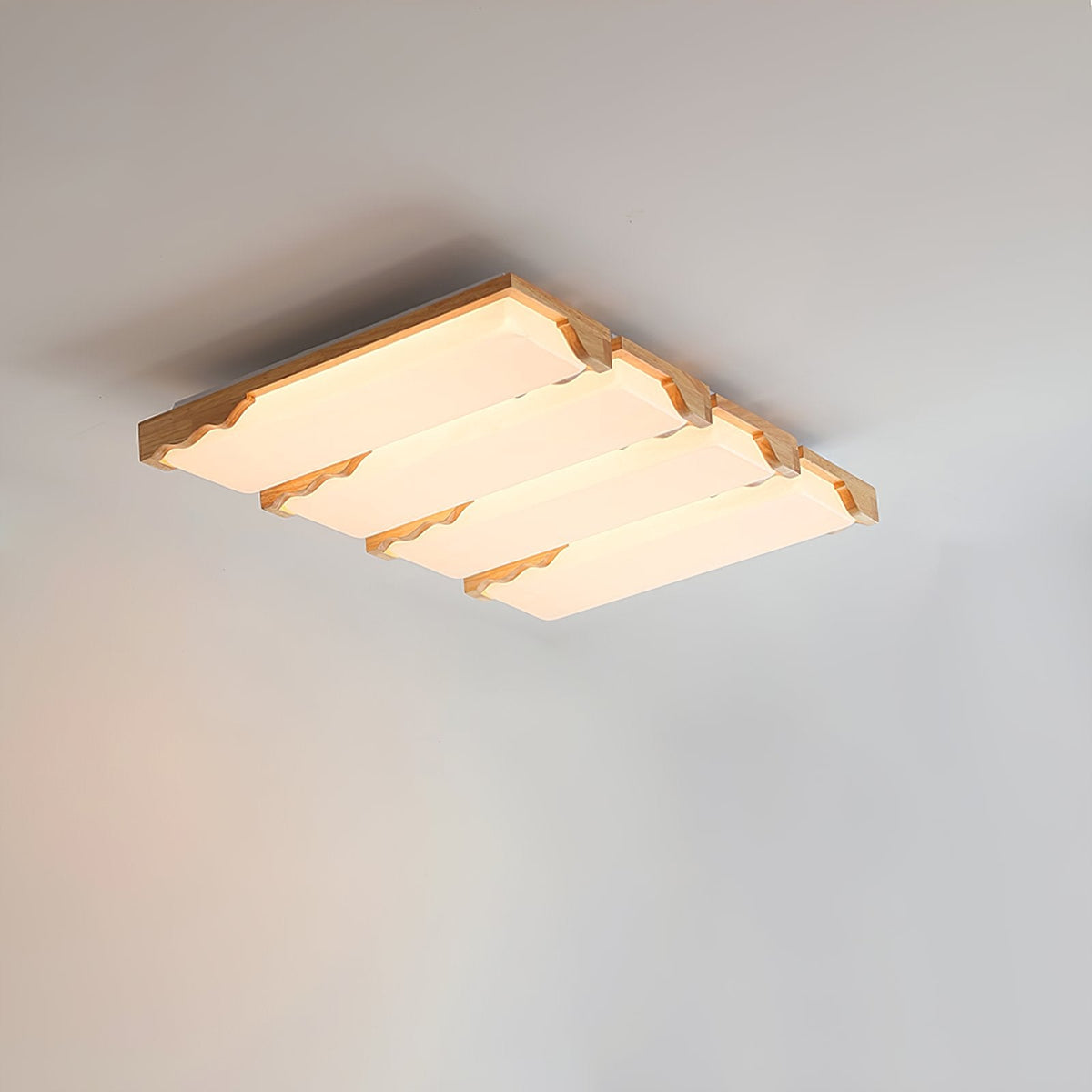 Stepped Log Ceiling Lamp