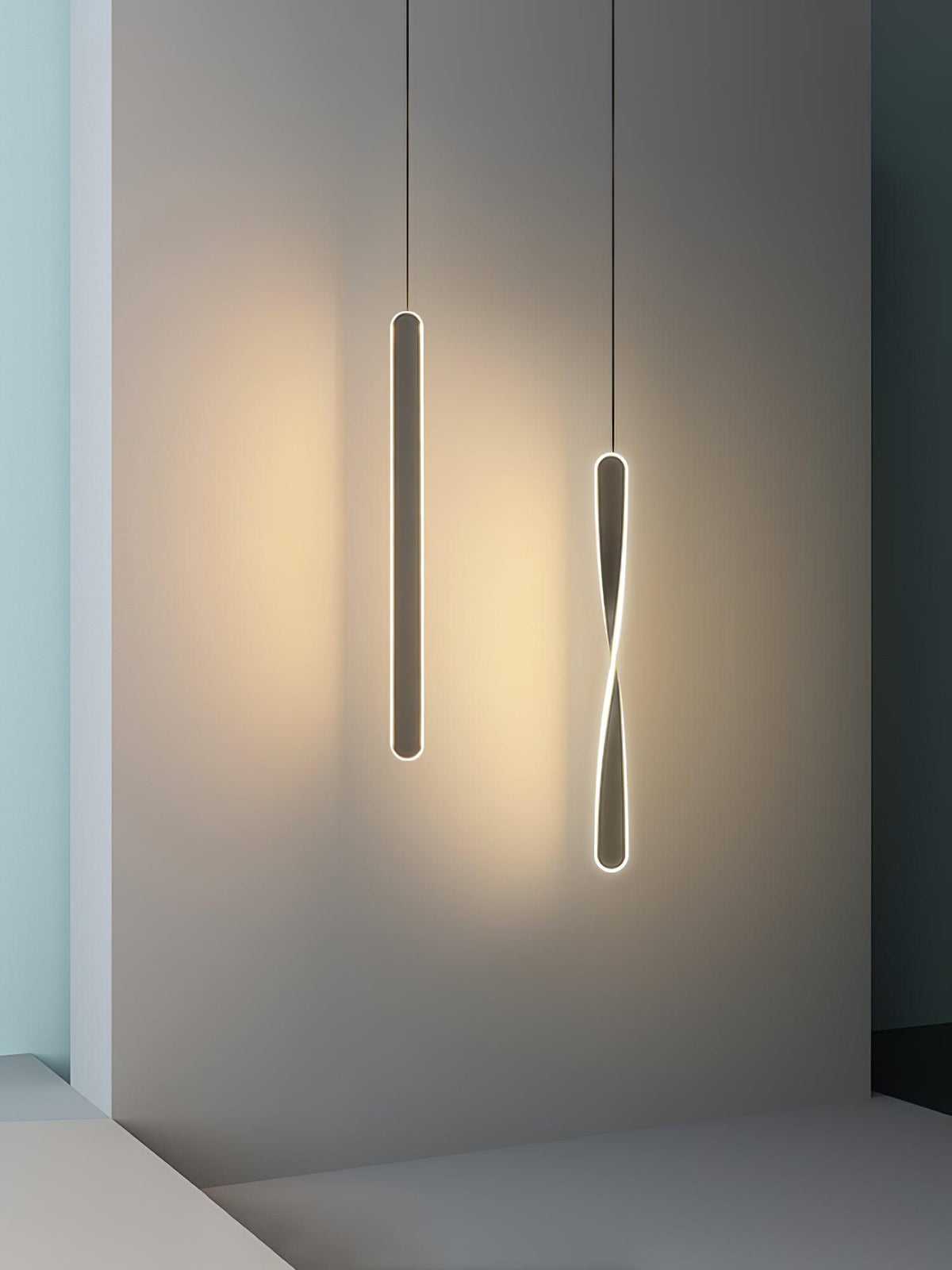 Stix Modern LED Pendant Light – Minimalist Linear Hanging Lamp for Dining Room and Living Room