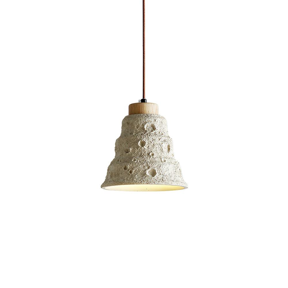 stone-bell-pendant-light