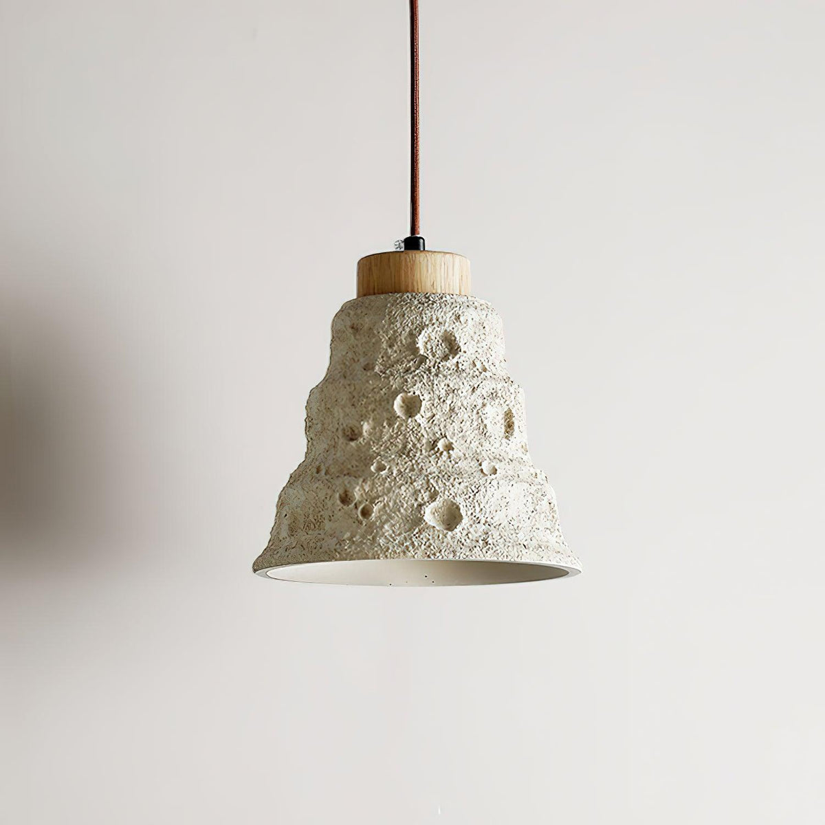 stone-bell-pendant-light