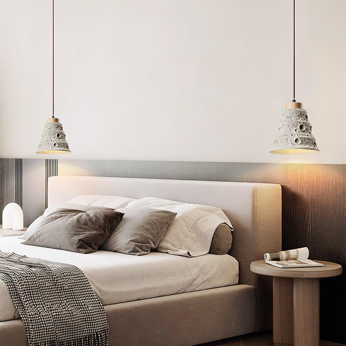 stone-bell-pendant-light