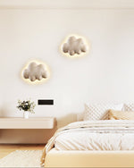 Travertine Cloud Wall Sconce with Warm LED Glow for Modern Interiors