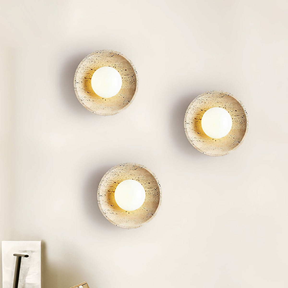 Stone Eclipse Plug In Wall Light