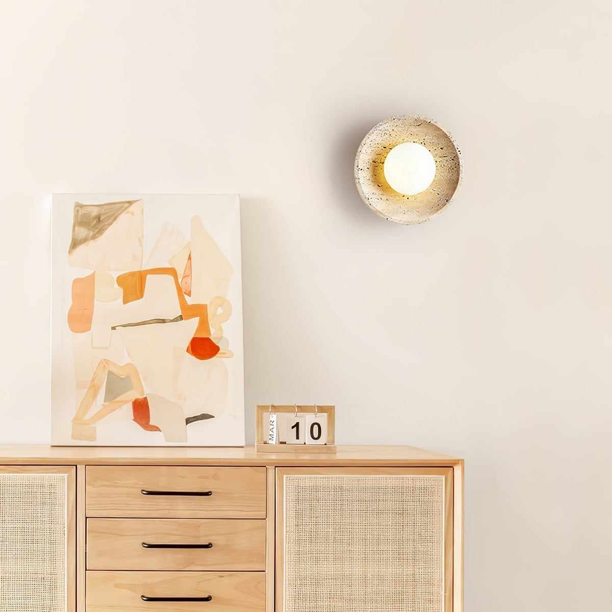 Stone Eclipse Plug In Wall Light