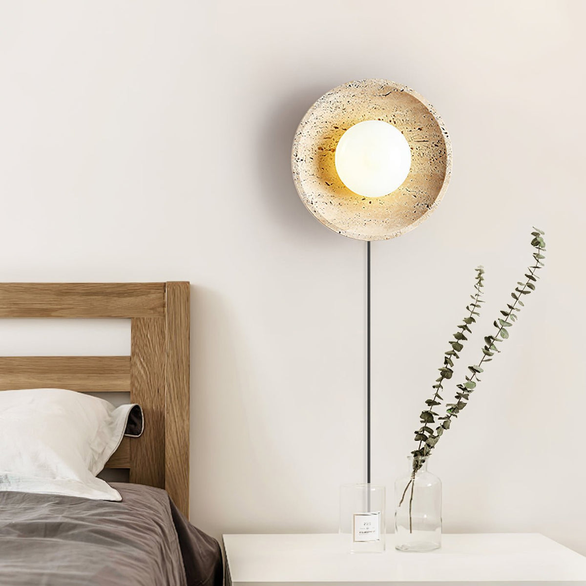 Stone Eclipse Plug In Wall Light