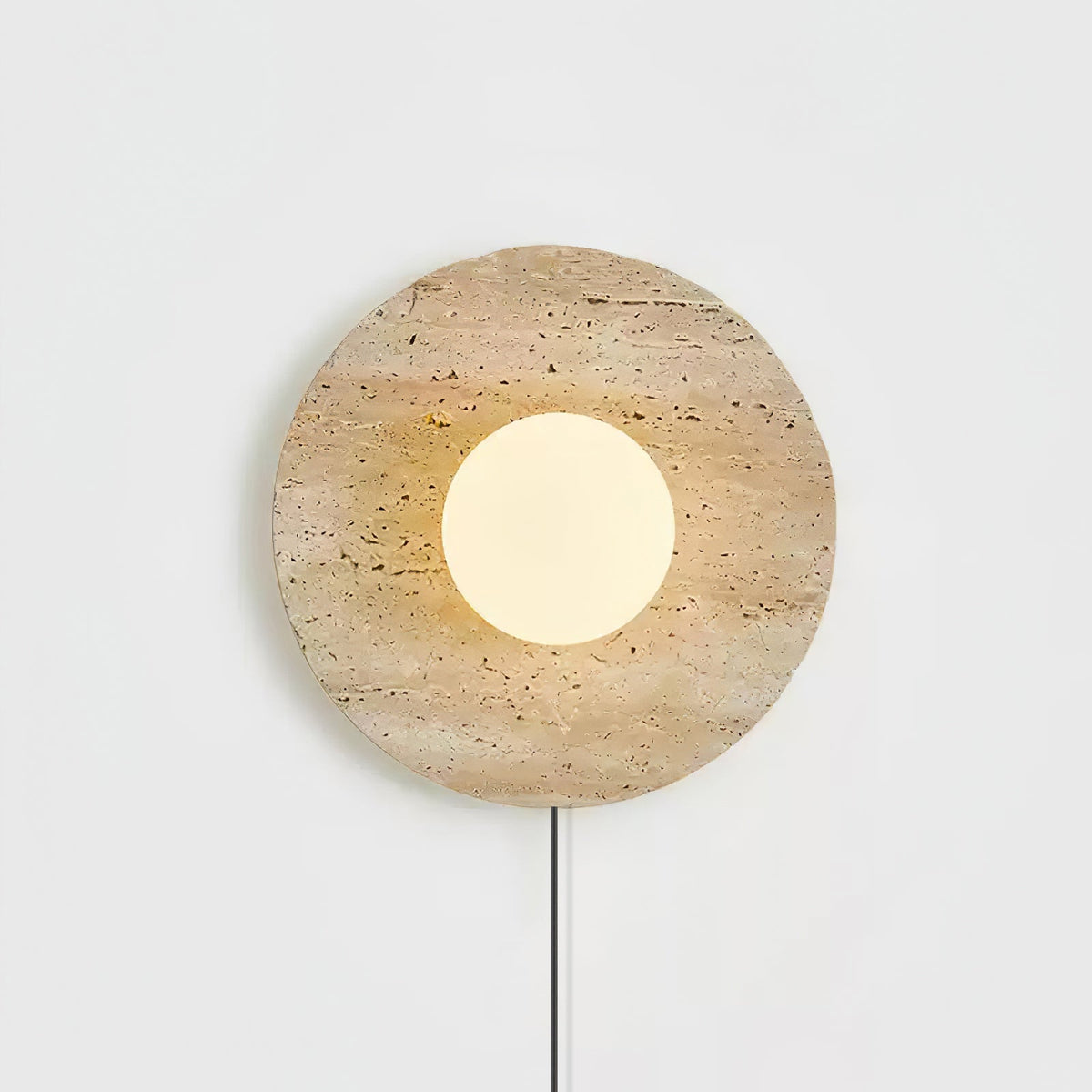 Stone Eclipse Plug In Wall Light
