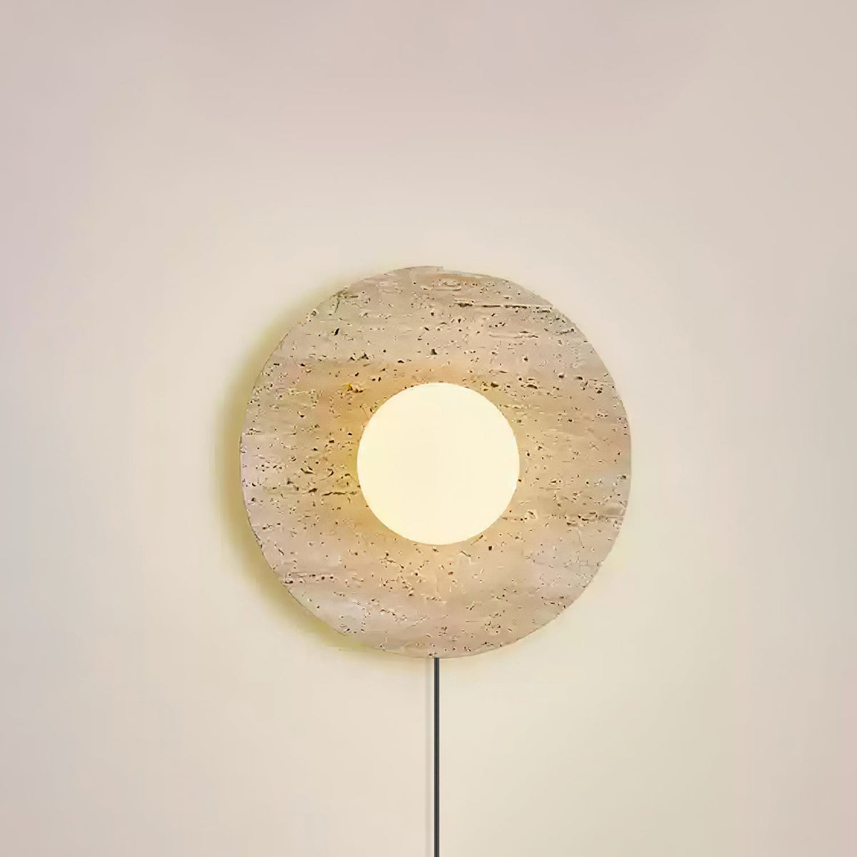 Stone Eclipse Plug In Wall Light