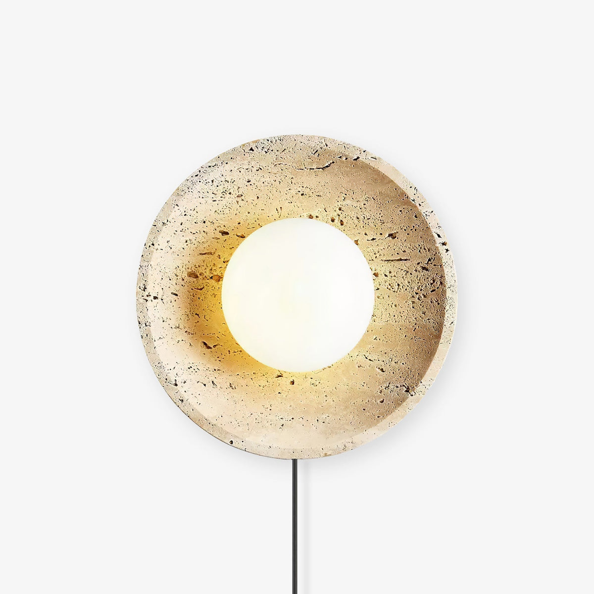 Stone Eclipse Plug In Wall Light