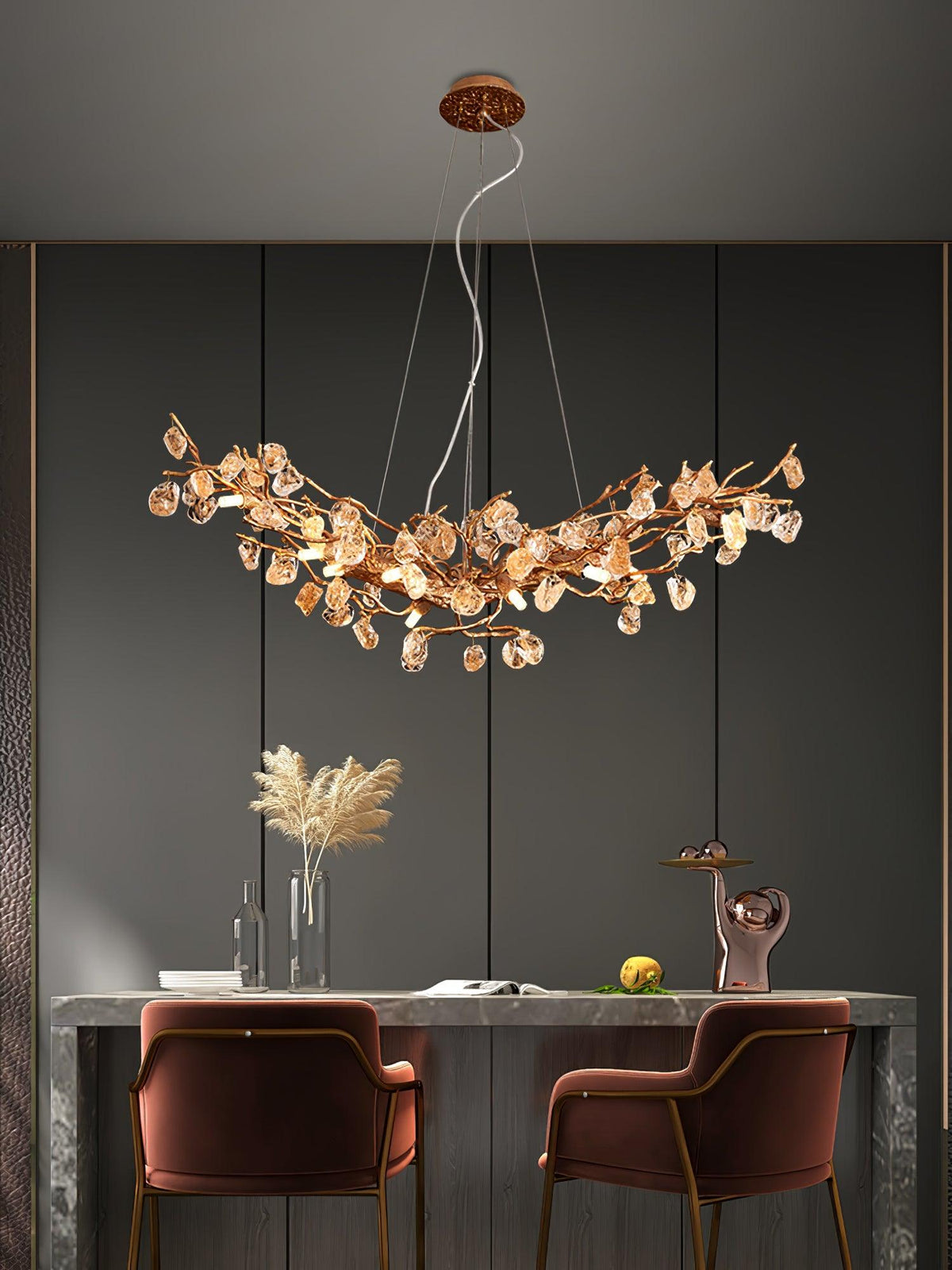 stone-tree-chandelier