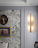 Stone Wall Alabaster Led Sconce