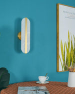 Stone Wall Alabaster Led Sconce